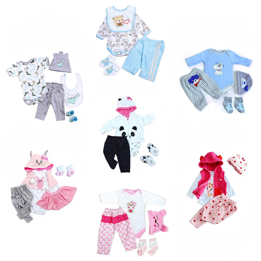 Baby Clothing Unisex - تولد من جديد ملابس دمى طفلة