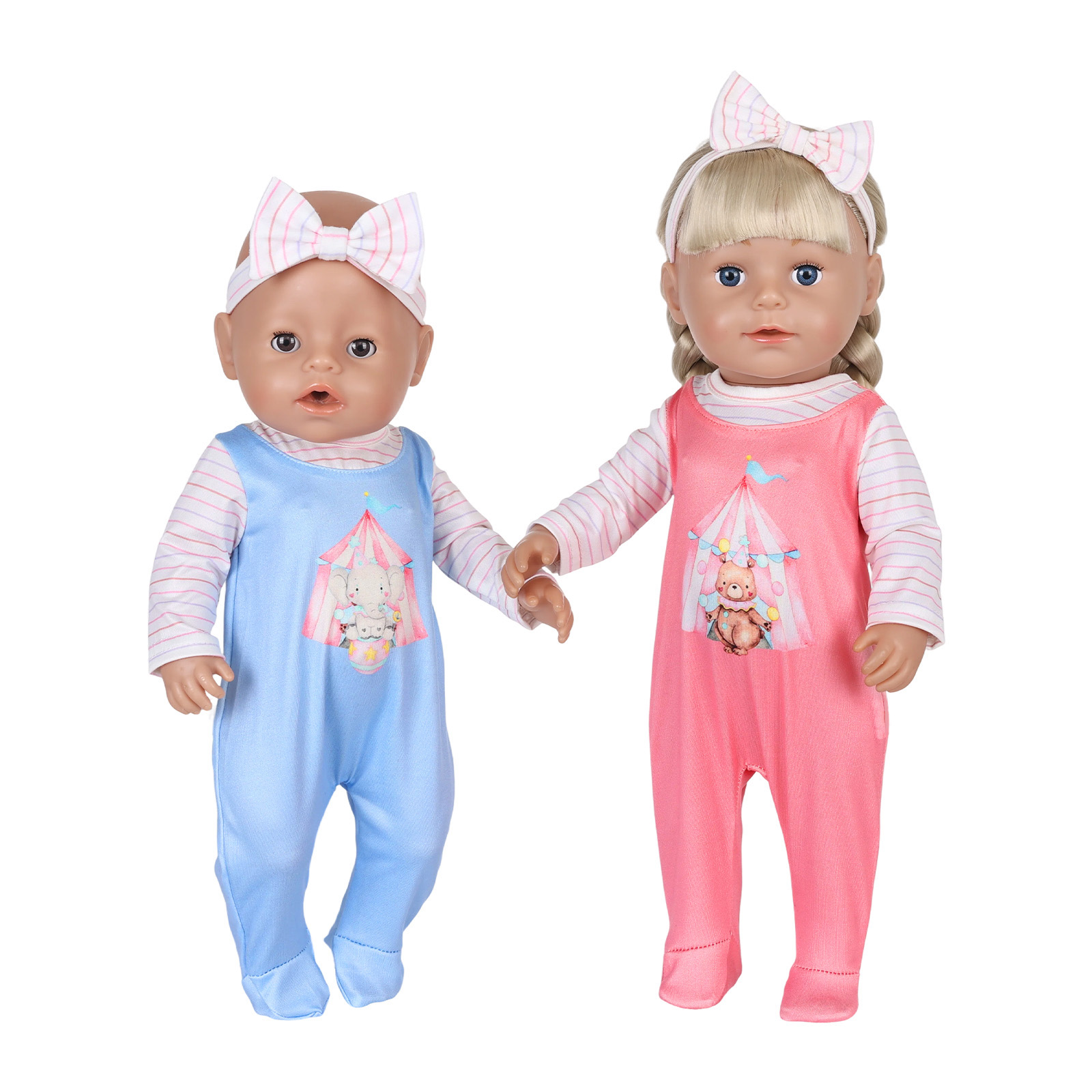 Baby Clothing Unisex - ملابس دمى للأطفال بحجم 16-18 بوصة