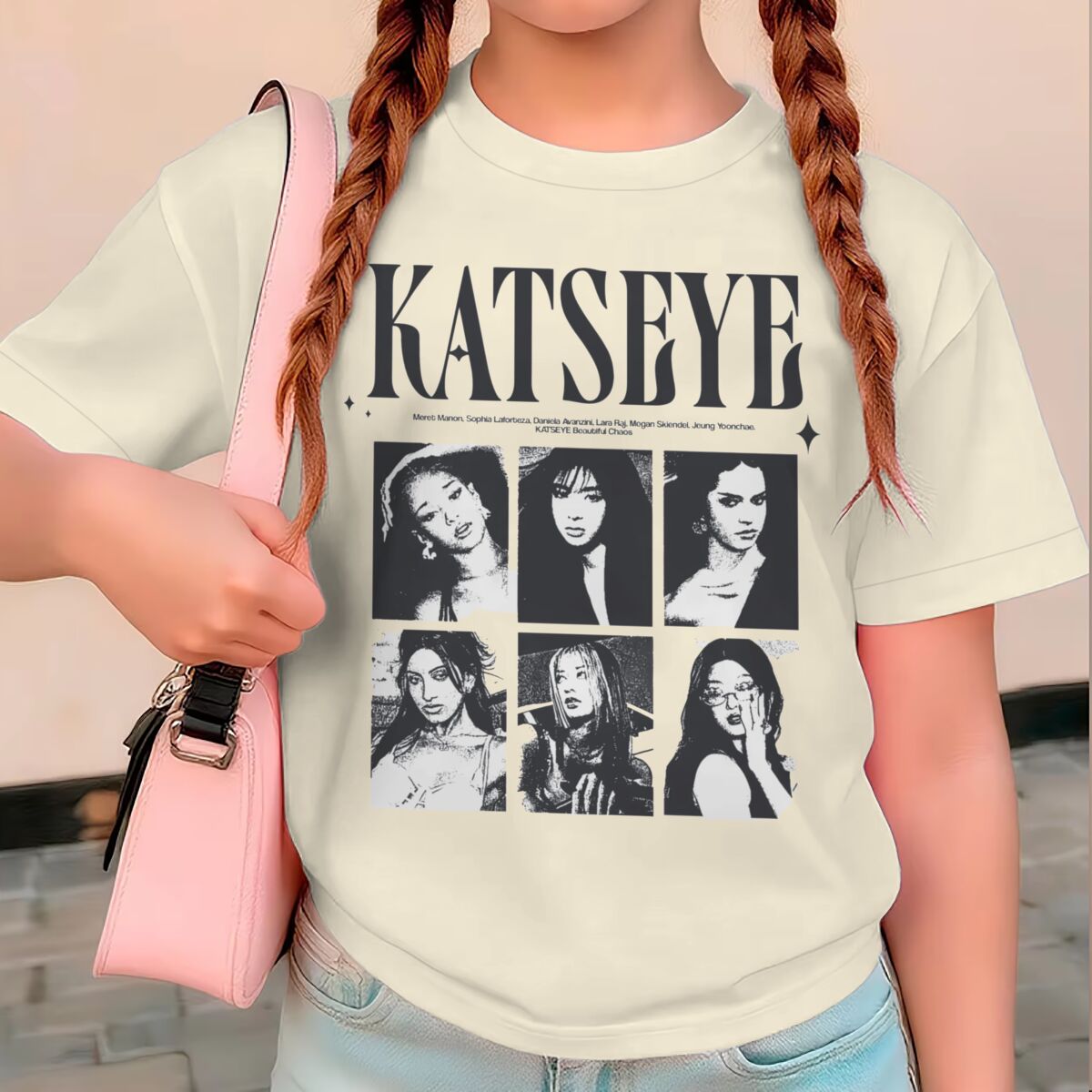 Baby Clothing For Summer - قمصان صيفية مطبوعة من KATSEYE للفتيات