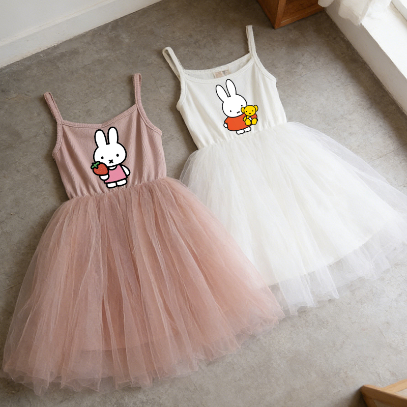 Baby Clothing For Summer - فستان ميفي للأطفال بحمالات رفيعة، فستان