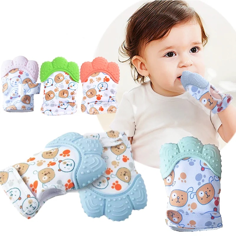 Baby Mittens Scratch - الكرتون المطبوعة الطفل عضاضة القفازات مضغ