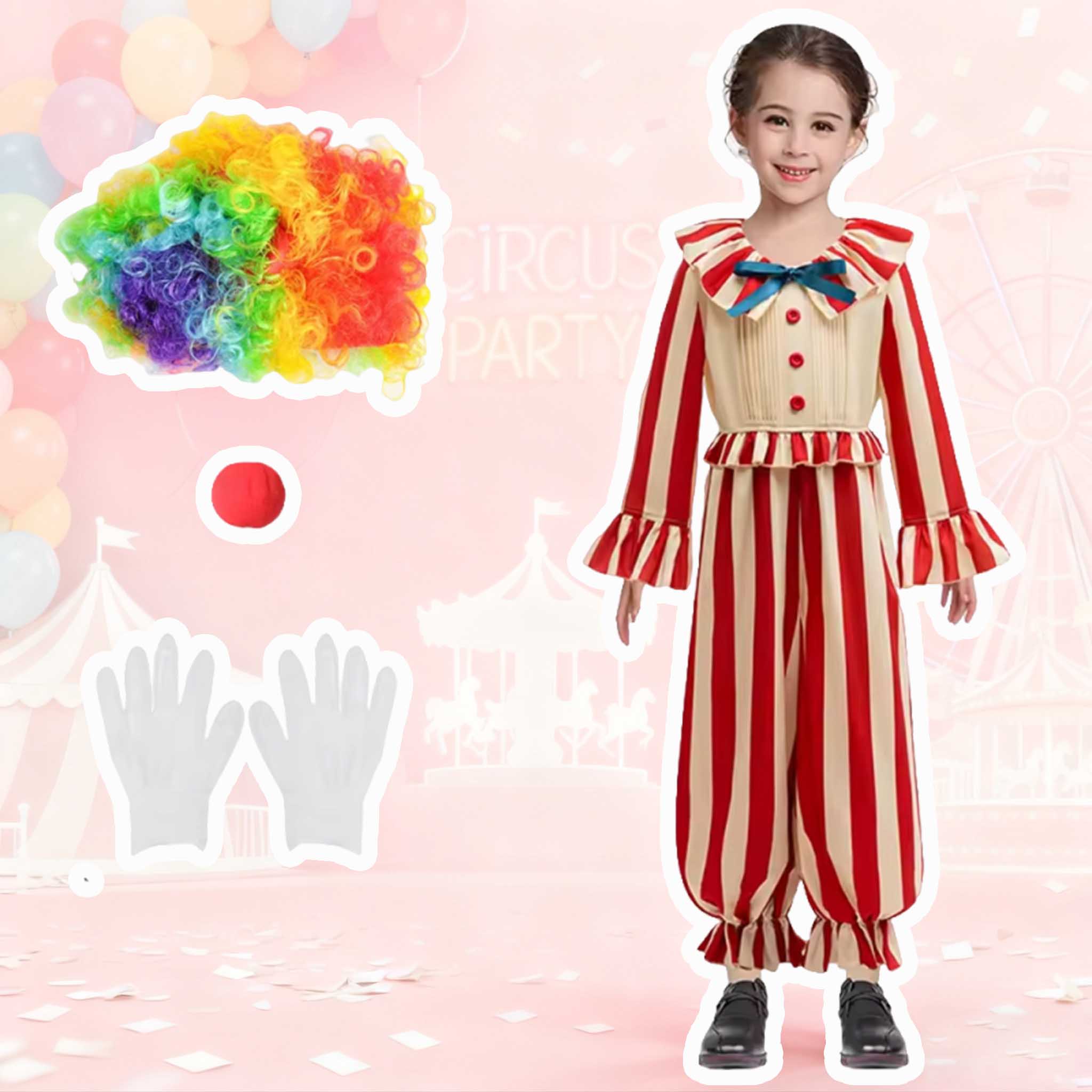 Baby Clothing Unisex - ملابس المهرج للهالوين للأطفال البنات والأولاد