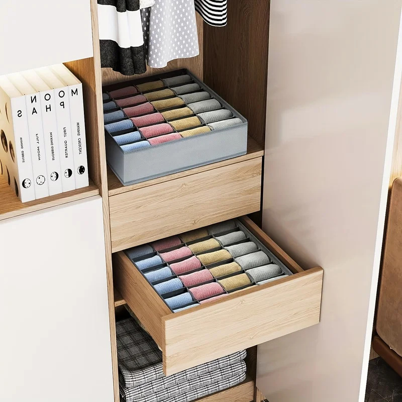 صندوق تخزين قماشي بـ 24 قسم -  - مراجعة Baby Clothing Storage وسعره