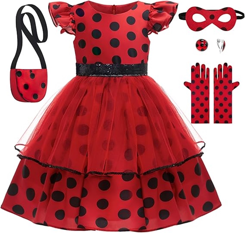 زي تنكري للفتيات فستان أحمر من - مراجعة Baby Clothing Sizes وسعره
