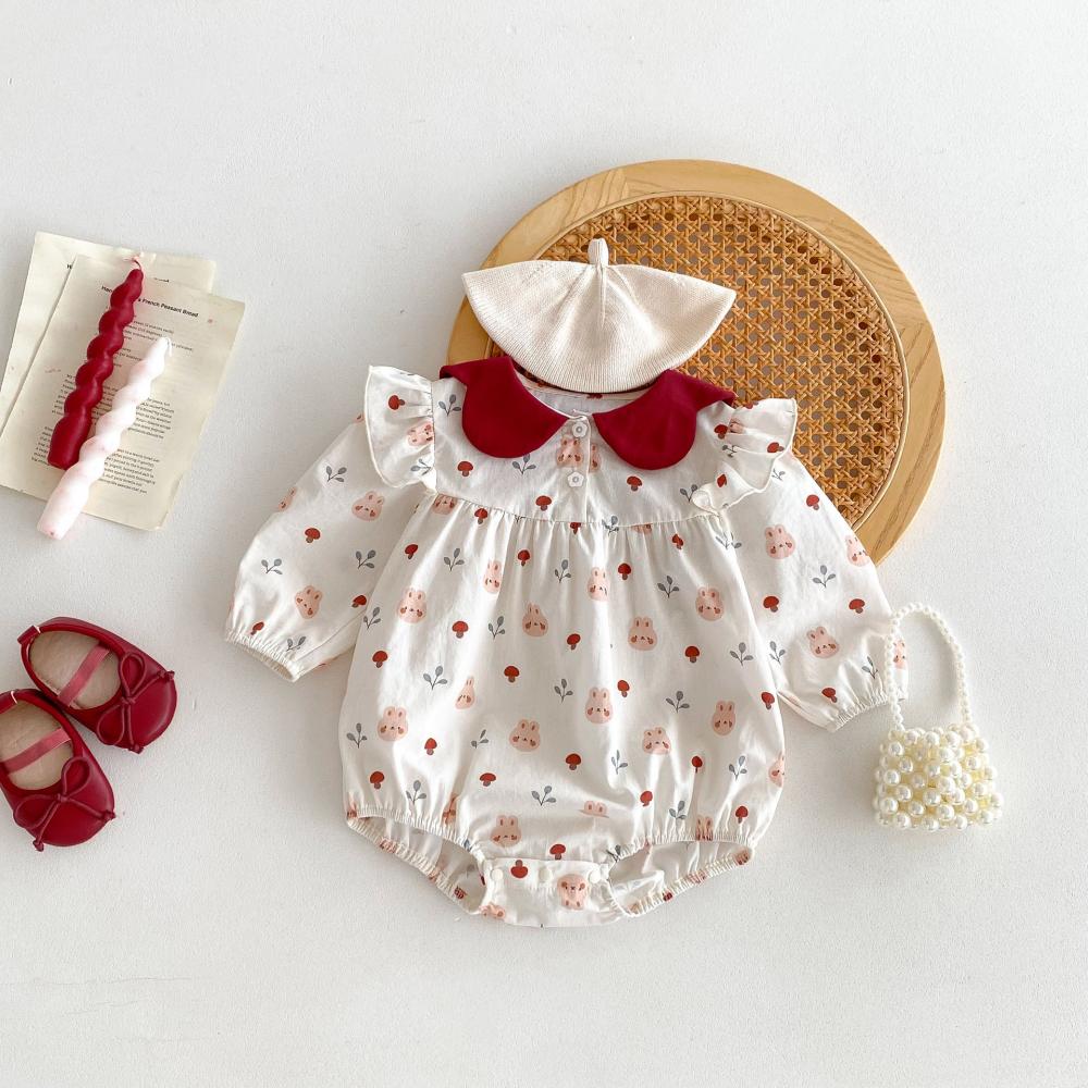 بدلة أطفال مطبوعة على شكل أرنب - مراجعة Baby Clothing Quality وسعره