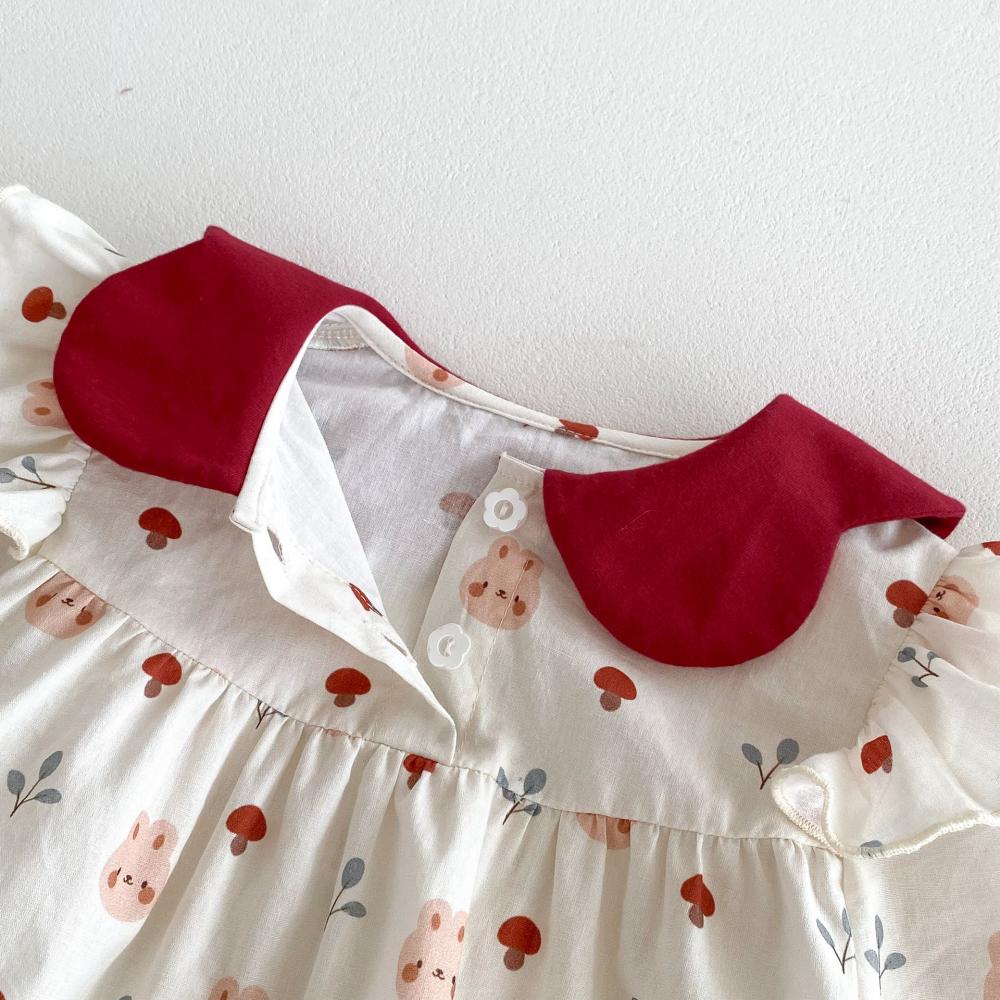 بدلة أطفال مطبوعة على شكل أرنب - مراجعة Baby Clothing Quality وسعره