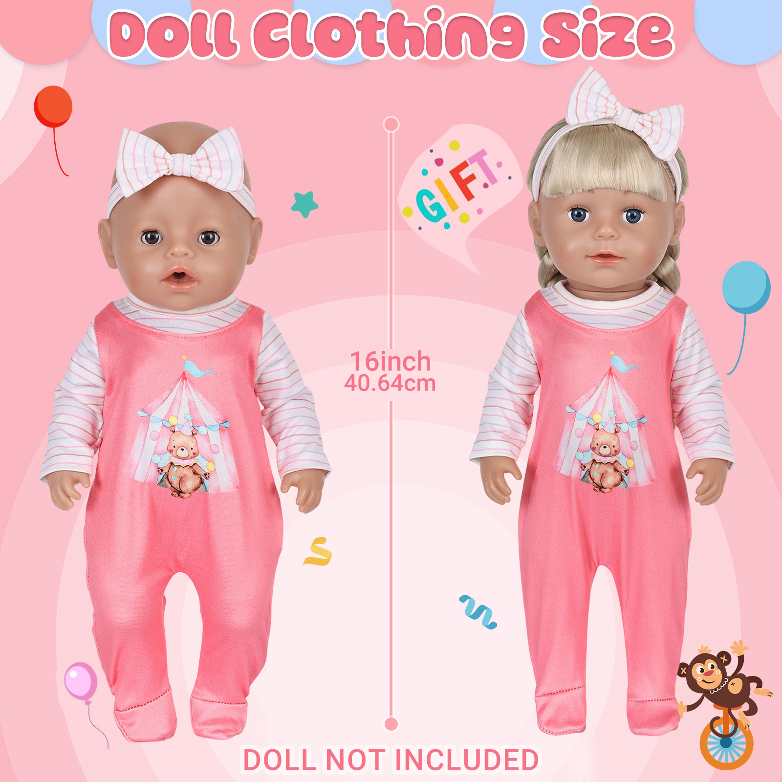 ملابس دمى للأطفال بحجم 16-18 ب - مراجعة Baby Clothing Unisex وسعره