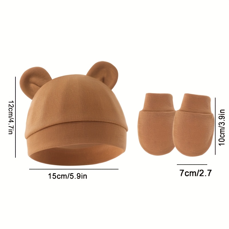 طفلة قبعة قفازات مجموعة القطن  - مراجعة Baby Mittens Scratch وسعره