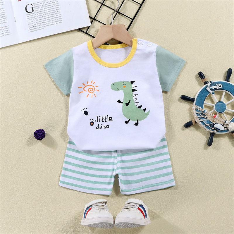 القطن تيز + السراويل 2 قطعة طق - مراجعة Baby Clothing For Summer وسعره