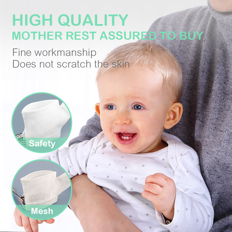طفل مكافحة الأكل قفازات لليدين - مراجعة Baby Mittens Scratch وسعره