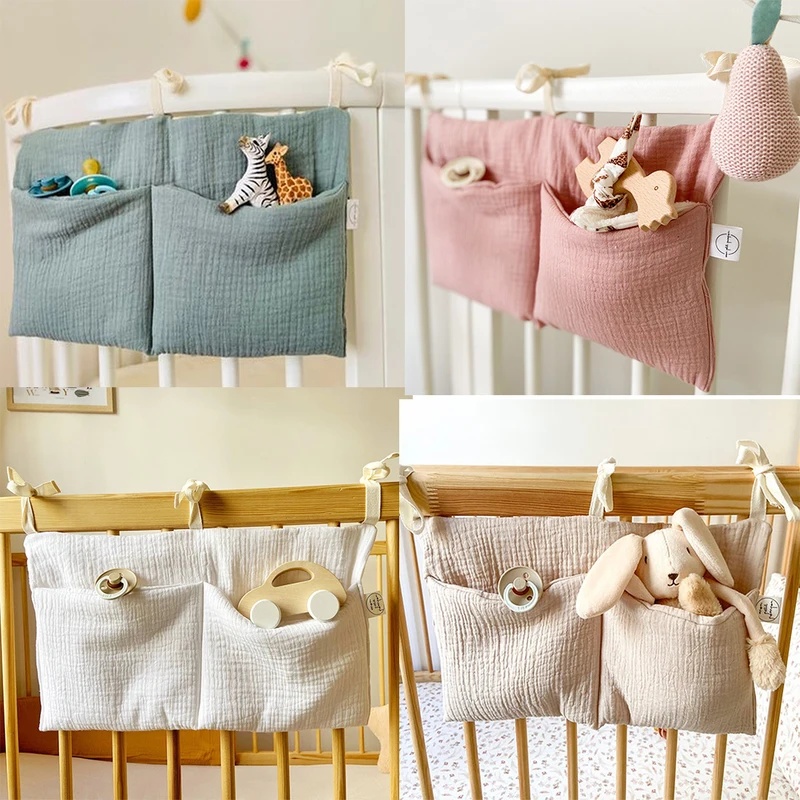 منظم سرير أطفال بجيبين، حقيبة  - مراجعة Baby Clothing Storage وسعره
