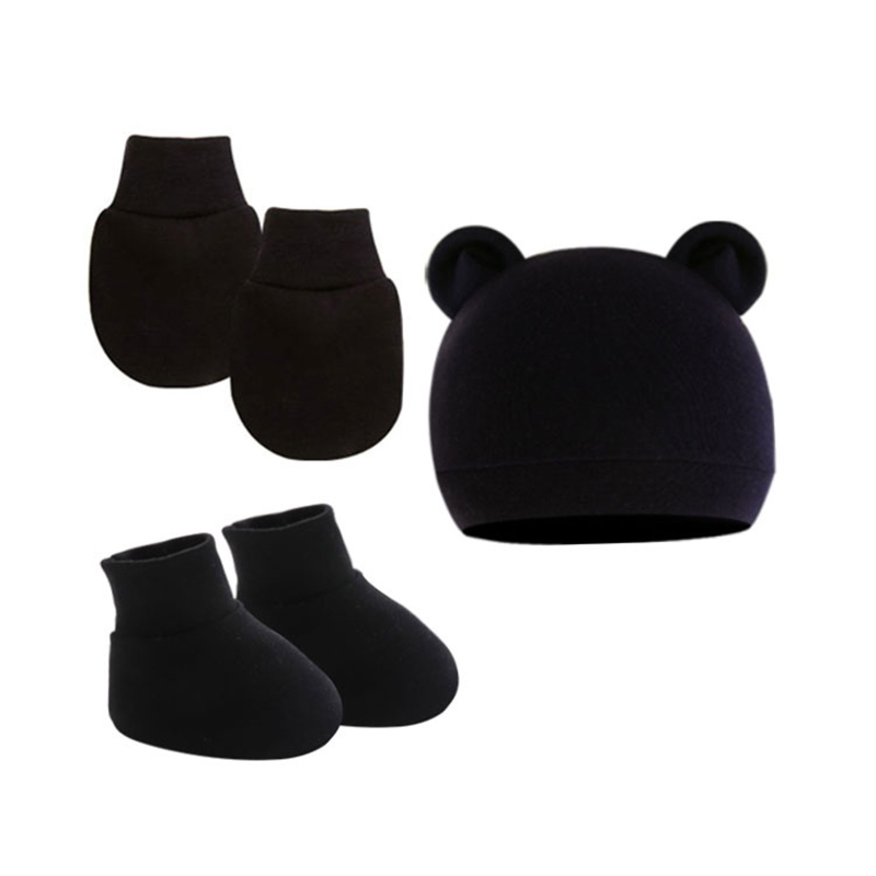 قفازات جورب قبعة الأطفال حديثي - مراجعة Baby Mittens Scratch وسعره