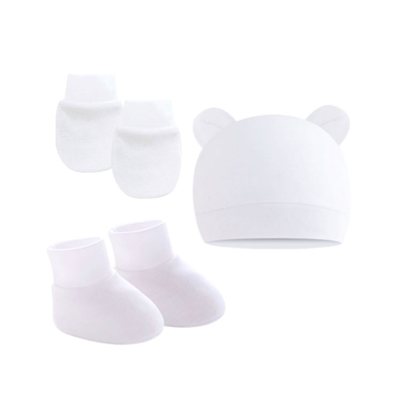 قفازات جورب قبعة الأطفال حديثي - مراجعة Baby Mittens Scratch وسعره