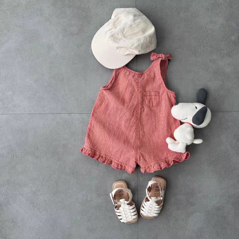رومبير صيفي للبنات مع مريلة وش - مراجعة Baby Clothing For Summer وسعره